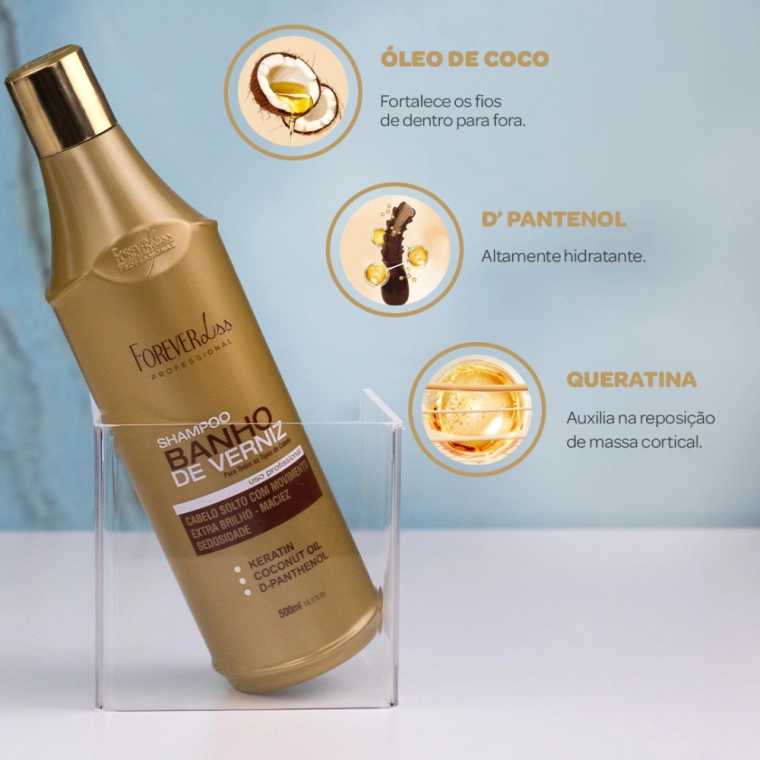 Produto Shampoo Banho de Verniz 500ml - Forever Liss