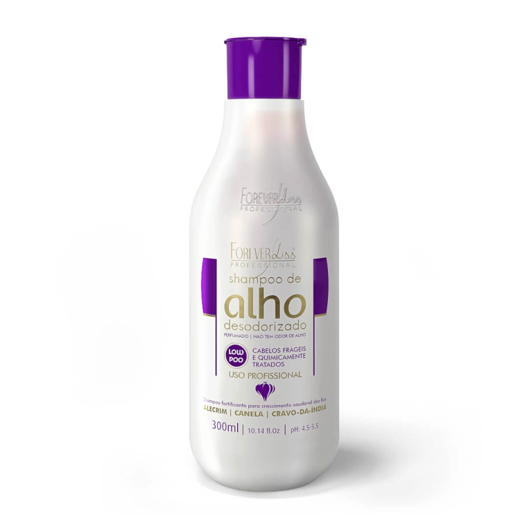 Produto Shampoo de Alho Fortificante Forever Liss 300ml