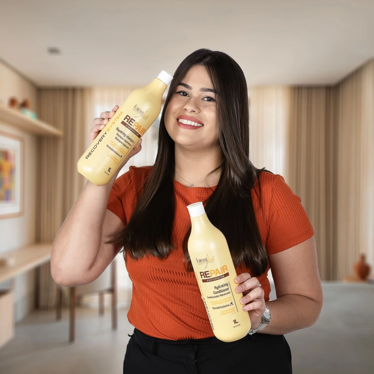 Produto Shampoo Reparador Force Repair Forever Liss 1 litro