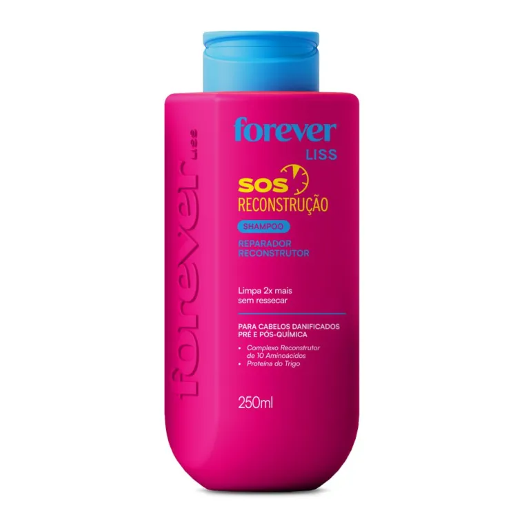 Shampoo Reparador SOS Reconstrução Forever Liss 250ml Produto Shampoo Reparador SOS Reconstrução Forever Liss 250ml