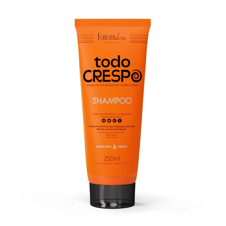 Shampoo Todo Crespo 250 ml - Forever Liss Produto Shampoo Todo Crespo 250 ml - Forever Liss
