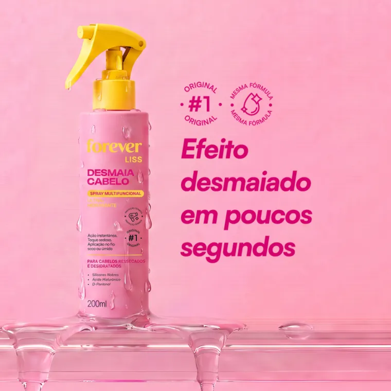 Spray Hidratante Desmaia Cabelo Forever Liss 200ml Produto Spray Hidratante Desmaia Cabelo Forever Liss 200ml