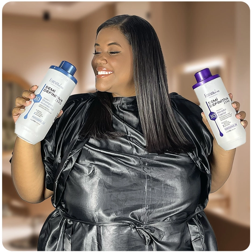 Kit Escova Semi Definitiva Zero Forever Liss 2x300ml | Forever Liss