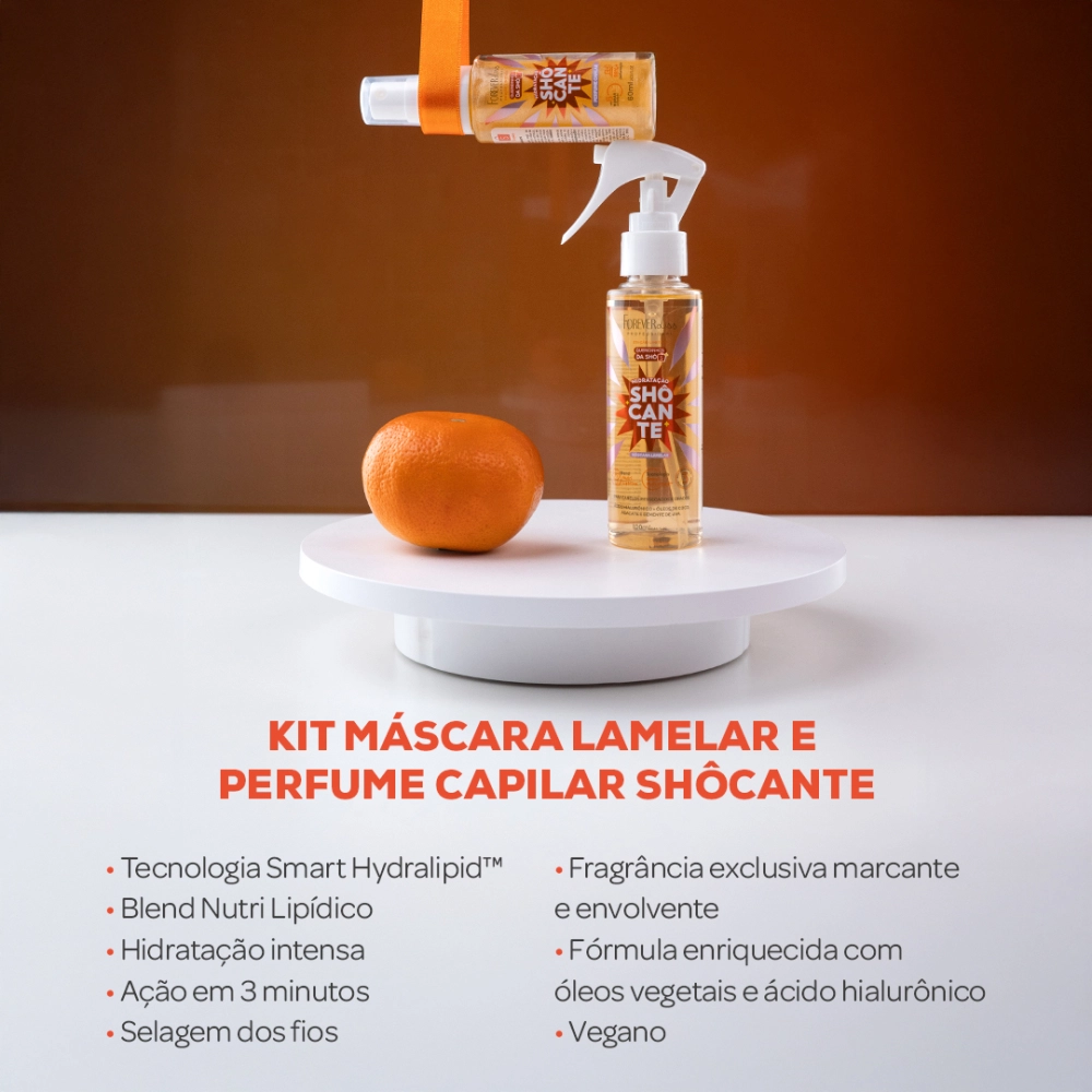 LE TEMPS セラム CHANSOM COSMETICS Kit Máscara Lamelar e Perfume Capilar Hidratação Shôcante Forever