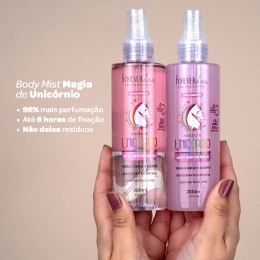 Produto - Body Splash Cabelo e Corpo Magia de Unicórnio Forever Liss 200ml