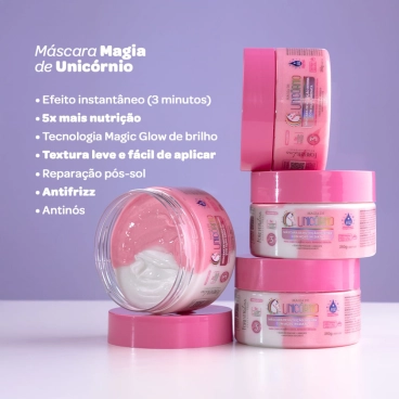 Produto - Combo com 2 Máscaras Magia de Unicórnio Forever Liss