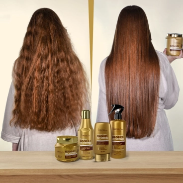 Cronograma Capilar para Cabelos com Progressiva Forever Liss antes depois Produto - Cronograma Capilar para Cabelos com Progressiva Forever Liss antes depois