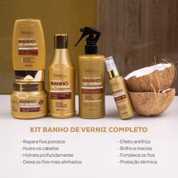 Produto - Kit Banho de Verniz Completo - Forever Liss