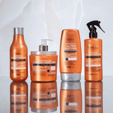Kit Completo Cauterização Capilar Cauter Restore Forever Liss Produto - Kit Completo Cauterização Capilar Cauter Restore Forever Liss