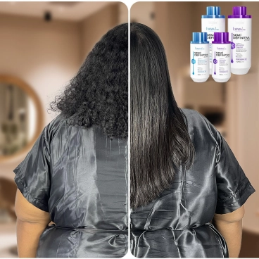 Produto - Kit Escova Semi Definitiva Zero 2x300ml com Reconstrutor SOS Forever Liss