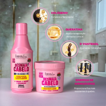 Produto - Kit Especial Desmaia Cabelo Forever Liss com Shampoo 300ml e Máscara 200g