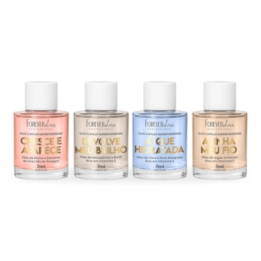 Produto - Kit Mini Óleos Capilares Superpoderosos Forever Liss 7ml