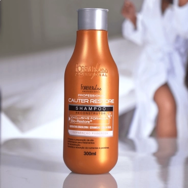 Produto - Kit Shampoo e Condicionador Cauterização Cauter Restore Forever Liss