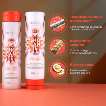 Produto - Kit Shampoo e Condicionador Hidratação Shôcante Forever Liss