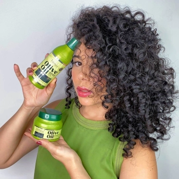 Produto - Kit Umectação de Abacate com Máscara Olive Oil e Creme de Pentear Abacachos