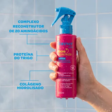 Leave-in Multifuncional SOS Reconstrução Forever Liss 200ml Produto - Leave-in Multifuncional SOS Reconstrução Forever Liss 200ml