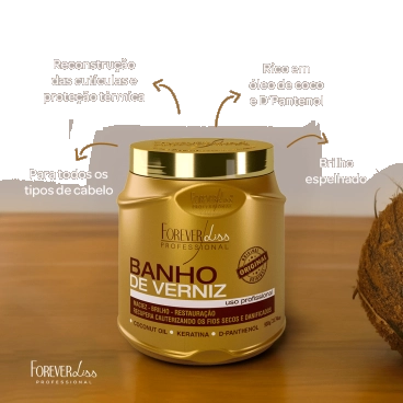 Produto - Máscara Banho de Verniz Forever Liss 1Kg