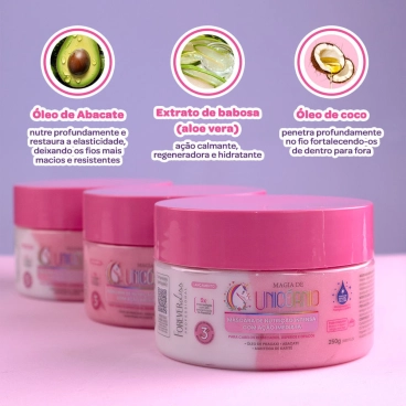 Produto - Máscara de Nutrição Intensa Magia de Unicórnio Forever Liss 250g