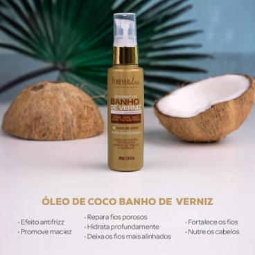 Produto - &Oacute;leo de Coco Banho de Verniz 60ml