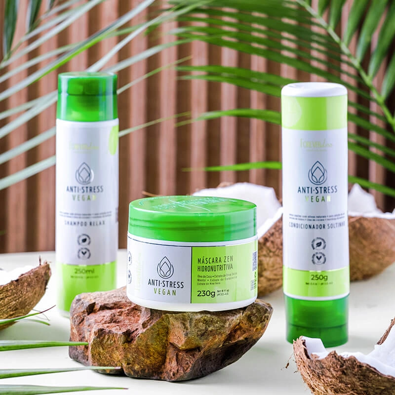 Máscara Capilar Hidronutritiva Anti-Stress Vegan 40g | Forever Liss