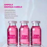 Combo com 3 Ampolas Desmaia Cabelo 2.0 Nova Fórmula Mais Potente Forever Liss Produto Combo com 3 Ampolas Desmaia Cabelo 2.0 Nova Fórmula Mais Potente Forever Liss