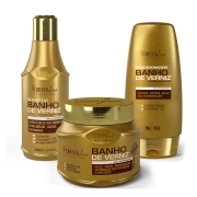 Produto Kit Banho de Verniz com Shampoo Condicionador e Máscara 250g Forever Liss
