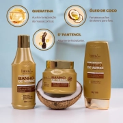 Produto Kit Banho de Verniz com Shampoo Condicionador e Máscara 250g Forever Liss