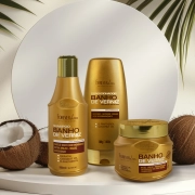 Produto Kit Banho de Verniz com Shampoo Condicionador e Máscara 250g Forever Liss