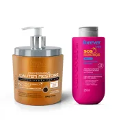 Kit Cauter Restore 500g e SOS Reconstrução Forever Liss 250ml Produto Kit Cauter Restore 500g e SOS Reconstrução Forever Liss 250ml