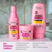 Produto Kit Desmaia Cabelo com Shampoo, Máscara 200g e Condicionador Forever Liss