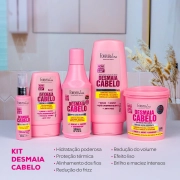 Produto Kit Desmaia Cabelo Completo Forever Liss - Ganhe Escova Desembaraçadora
