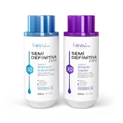 Kit Escova Semi Definitiva Zero 2x300ml Forever Liss Produto Kit Escova Semi Definitiva Zero 2x300ml Forever Liss