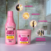 Produto Kit Especial Desmaia Cabelo com Shampoo 300ml e Máscara 200g Forever Liss