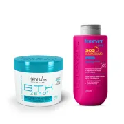 Kit Máscara Volume Zero 250g e SOS Reconstrução Forever Liss 250ml Produto Kit Máscara Volume Zero 250g e SOS Reconstrução Forever Liss 250ml