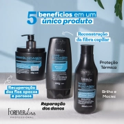 Produto Kit Shampoo, Condicionador e Máscara Blindagem Capilar - Forever Liss