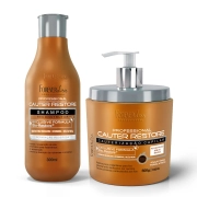 Produto Kit Shampoo e Máscara Capilar Cauterização Cauter Restore