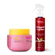Kit Vinagre Capilar 200ml e Máscara Desmaia Cabelo Forever Liss 250g Produto Kit Vinagre Capilar 200ml e Máscara Desmaia Cabelo Forever Liss 250g