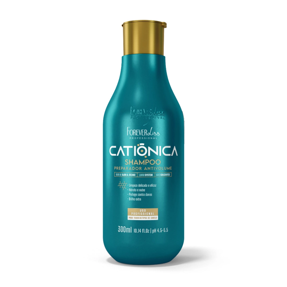 Shampoo Catiônica 300ml – Alinhamento e Recuperação Pós-Química